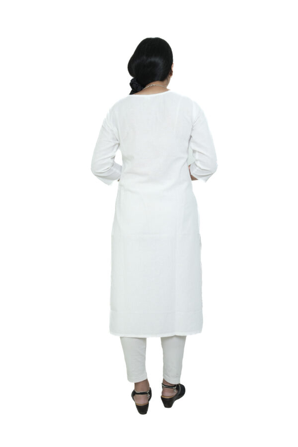 White Lucknavi Kurti - Image 2
