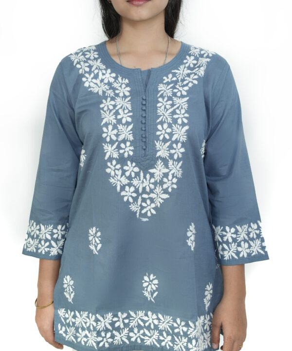 Hand Embroidered Short Kurti - Image 4