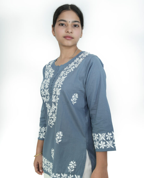 Hand Embroidered Short Kurti - Image 3