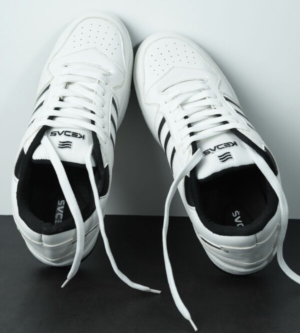Black Striped White Sneaker - Image 2