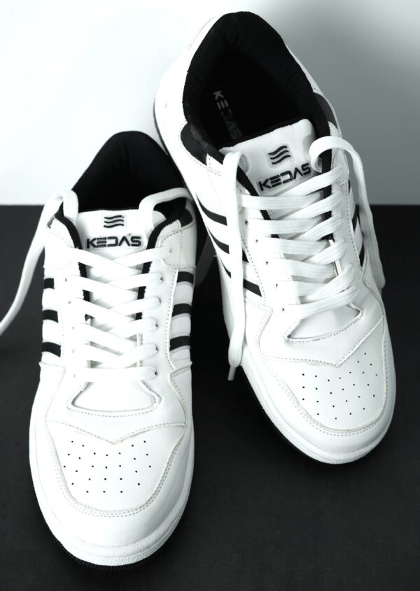 Black Striped White Sneaker - Image 4