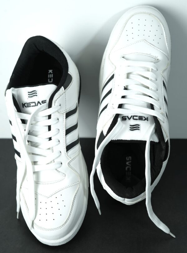 Black Striped White Sneaker - Image 5
