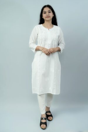 Classic Hand Embroidery Lakhnavi Kurti